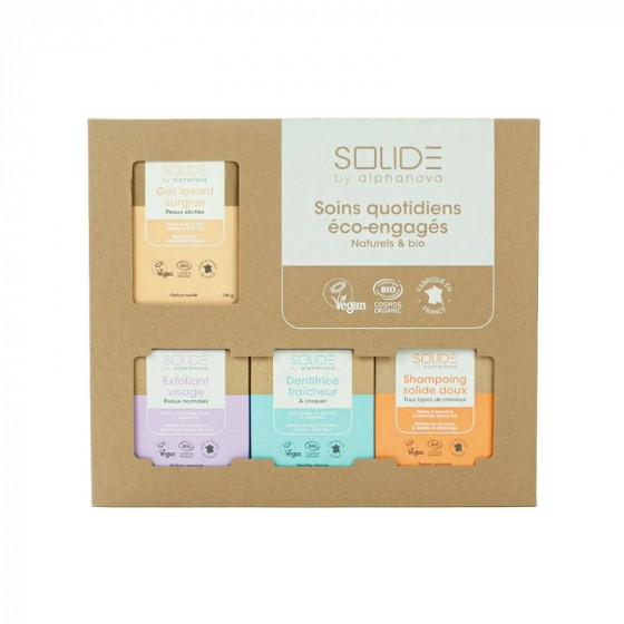 Coffret cadeau - Soins quotidiens éco engagés Bio - Peaux sèches Coffret cadeau - Soins quotidiens éco engagés Bio - Peaux sèches