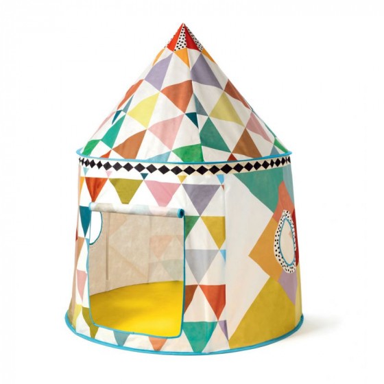 Cabane multicolore