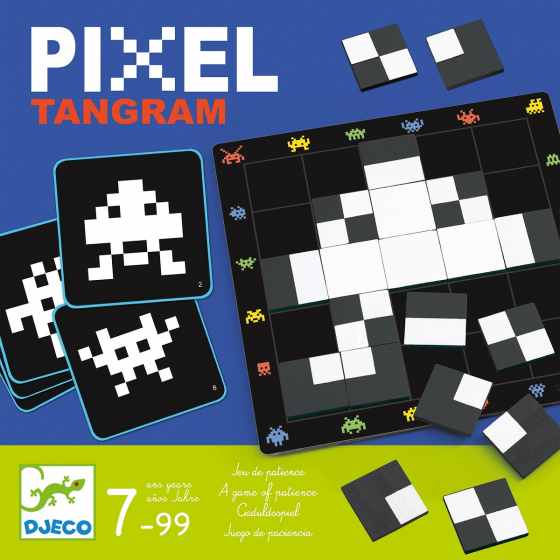 Jeu de patience - Pixel tangram
