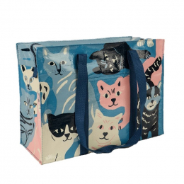 Cabas zippé en matériaux recyclés - Happy Cats