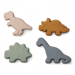 Moules de plage Gill - 4-pack - Dino mix