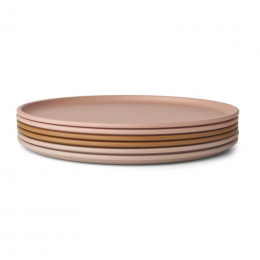 Assiette Logan - 6-pack -Rose multi mix