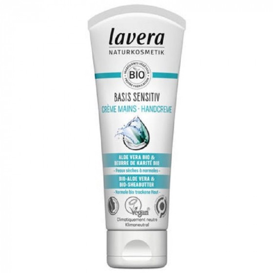 Crème mains Bio - Basis Sensitiv - Aloé et Karité - 75 ml Crème mains Bio - Basis Sensitiv - Aloé et Karité - 75 ml