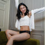 Culotte menstruelle avec dentelle Feeling Fancy – Noir