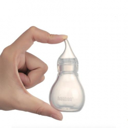 Poire mouche-bébé en silicone transparent
