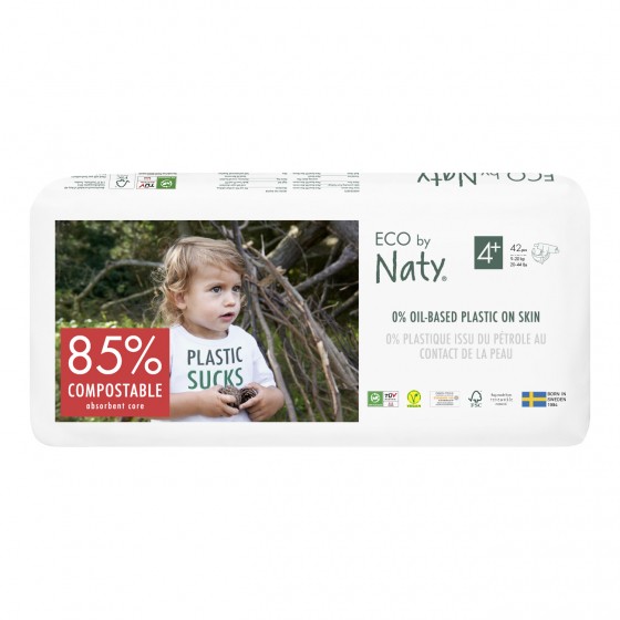 Couches ECO - Taille 4+Maxi+ (9 à 20 kg) - 42 langes Couches ECO - Taille 4+Maxi+ (9 à 20 kg) - 42 langes