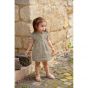 Robe en mousseline - coton biologique - olive