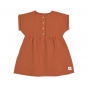 Robe en mousseline - coton biologique - rust