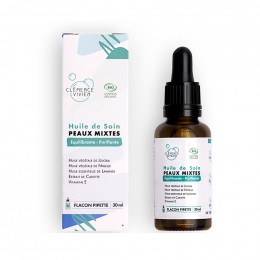 Huile de soin BIO Peaux mixtes 30 ml  - Clémence et Vivien