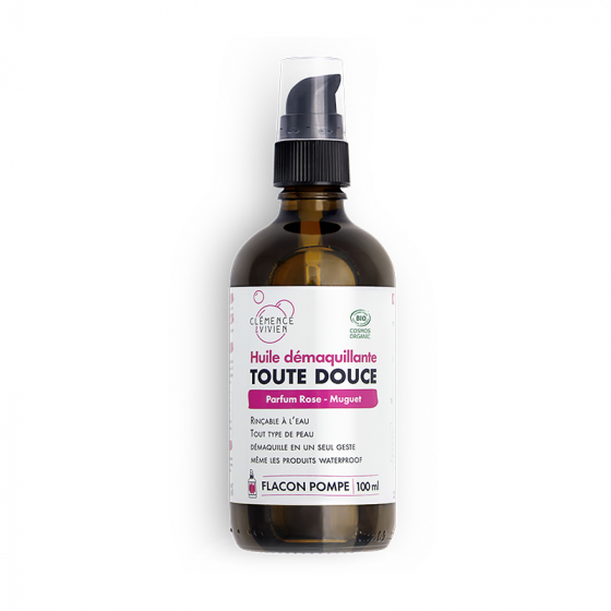 Huile démaquillante toute douce - Rose Muguet - 100 ml Huile démaquillante toute douce - Rose Muguet - 100 ml