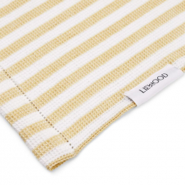 Serviette de plage Macy - Y & D stripe - Jojoba & White