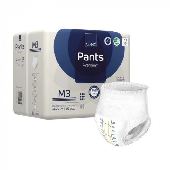 Culottes absorbantes jetables pour adulte Abri-Flex Premium- M3 - 15 culottes