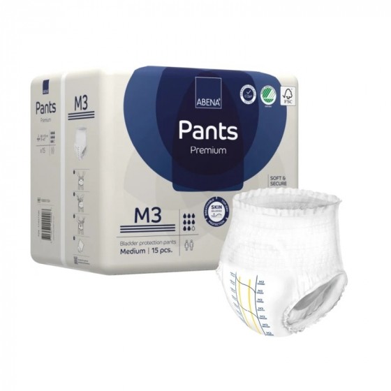 Culottes absorbantes jetables pour adulte Abri-Flex Premium- M3 - 15 culottes Culottes absorbantes jetables pour adulte Abri-Flex Premium- M3 - 15 culottes