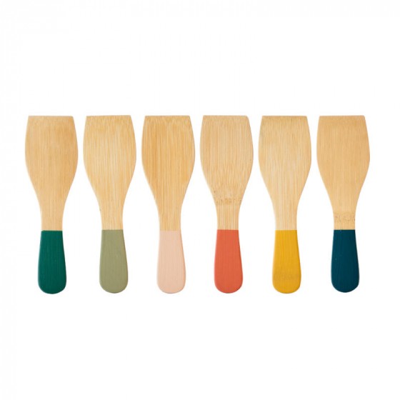 Set de 6 spatules à raclette - 6 coloris Set de 6 spatules à raclette - 6 coloris