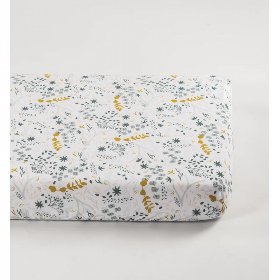 Drap Housse en Coton Bio pour lit bébé - 70x140 cm - Yukari