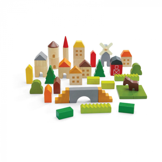 Plan Toys - Blocs de construction - Village