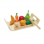 Plan Toys - Plateau Fruits & Légumes à découper