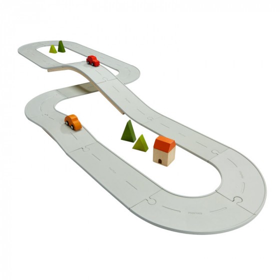 Plan Toys - Circuit voiture caoutchouc - Grand set Plan Toys - Circuit voiture caoutchouc - Grand set