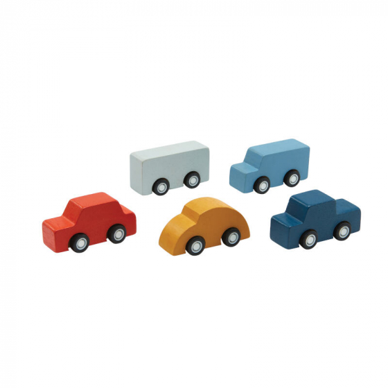 Plan Toys - Set voitures minimalistes