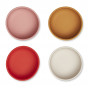 Set de 4 bols en silicone Iggy - Dusty raspberry multi mix