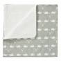 couverture lit bébé 'Whale dawn grey' 100x150