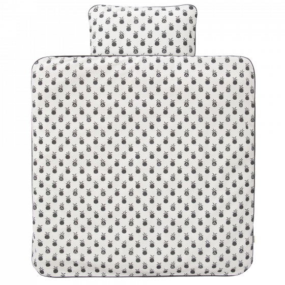 housse de couette berceau 'Pineapple anthracite' 80x80cm housse de couette berceau 'Pineapple anthracite' 80x80cm