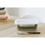 Plat en verre rectangulaire avec couvercle - 1500 ml