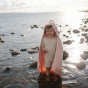 Serviette à capuche - Blush