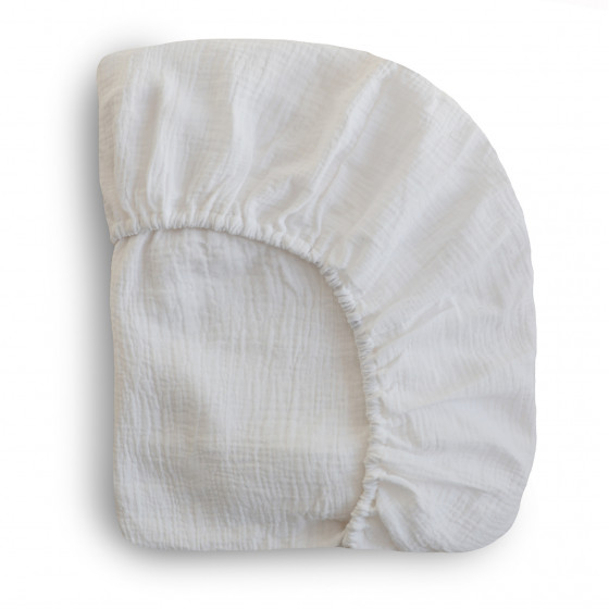 Drap-housse berceau en tétra - White Drap-housse berceau en tétra - White