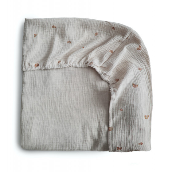 Drap-housse lit bébé en tétra - Rainbow Drap-housse lit bébé en tétra - Rainbow