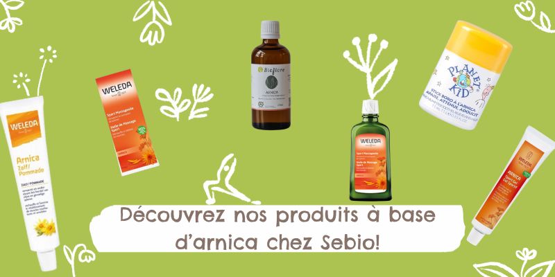 Produits à base d'arnica chez Sebio 