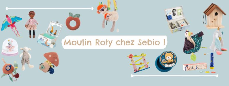 Produits pour enfants Moulin Roty chez Sebio